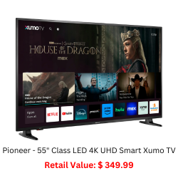 Pioneer - 55" Class LED 4K UHD Smart Xumo TV