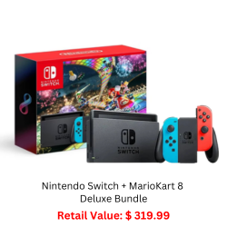 Nintendo Switch + MarioKart 8 Deluxe Bundle